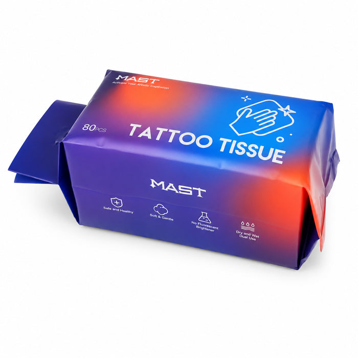 MAST Lint‑Free Disposable Tattoo Non‑Woven Wipes, Dry & Wet Use for Tattoo Cleaning - Dragonhawktattoos