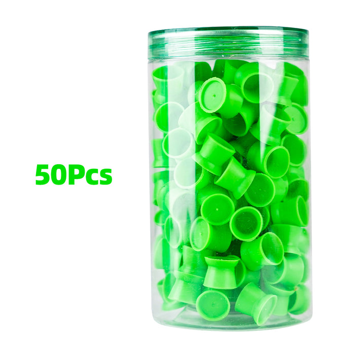 Tattoo Silicon Rubber Ink Cup Pigment Cup 50PCS - Dragonhawktattoos