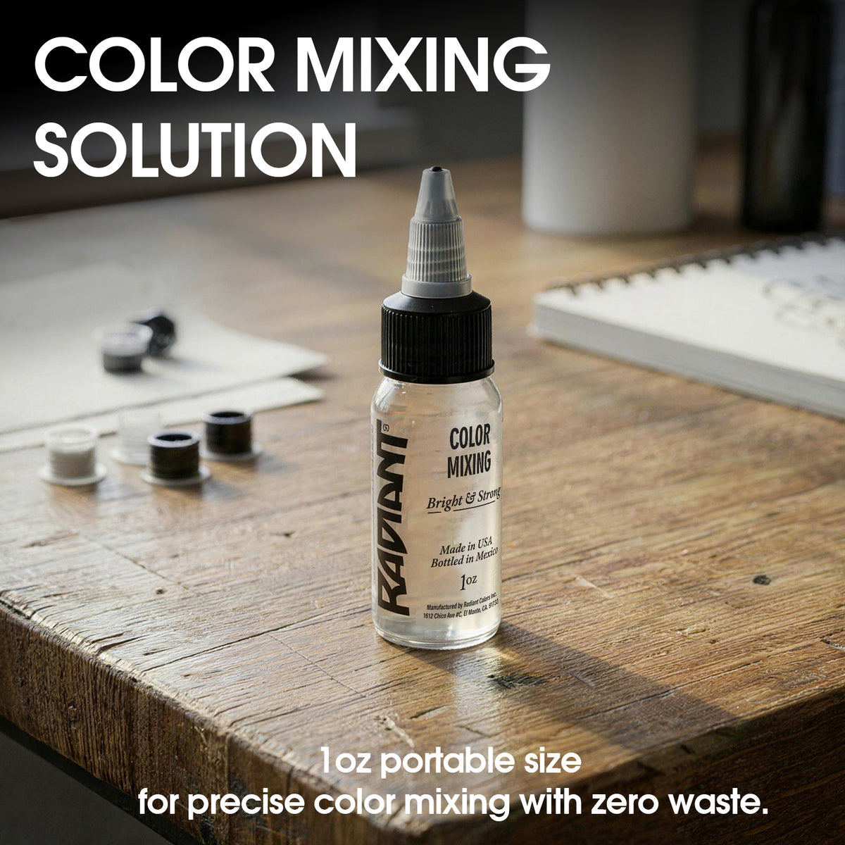 Radiant Tattoo Color Mixing Solution Color 1OZ - Dragonhawktattoos