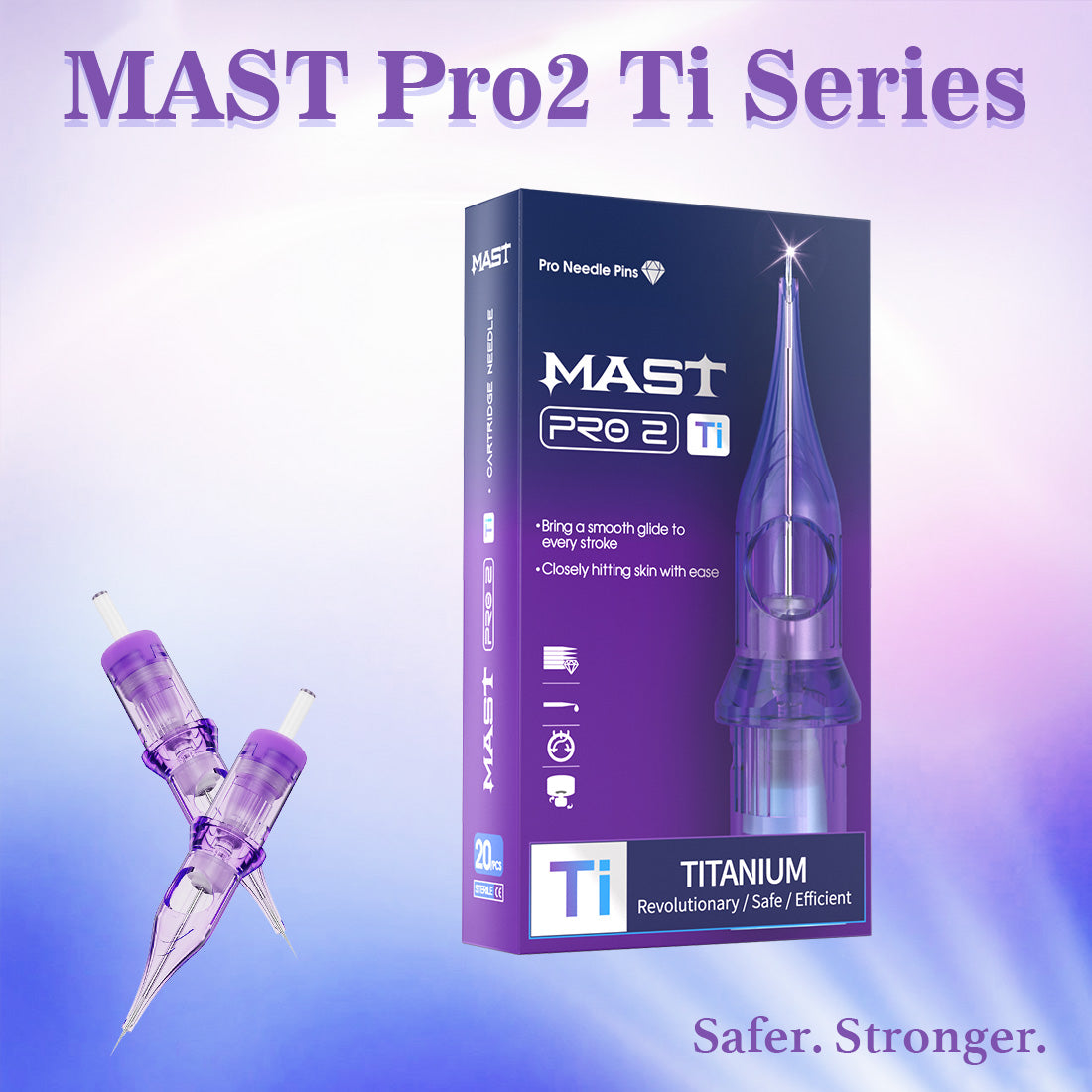 MAST Pro2 Ti Series Tattoo Cartridges Needles – Box of 20 - Dragonhawktattoos