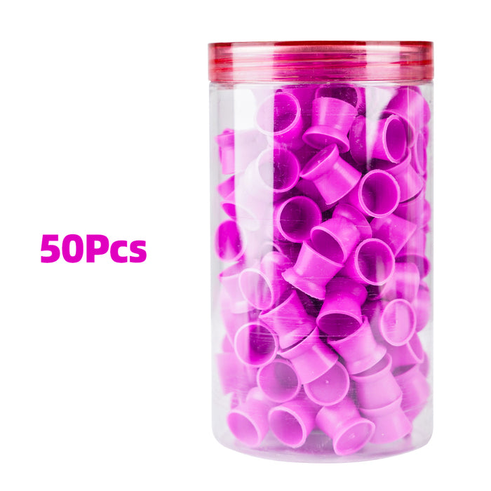 Tattoo Silicon Rubber Ink Cup Pigment Cup 50PCS - Dragonhawktattoos