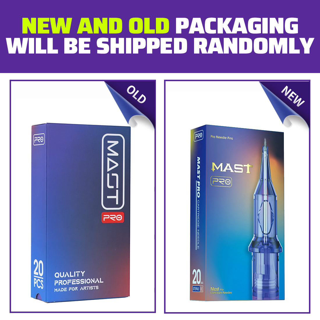 Mast Pro Tattoo Cartridges Needles Wholesale 10 Boxes Mixed Size - Dragonhawktattoos