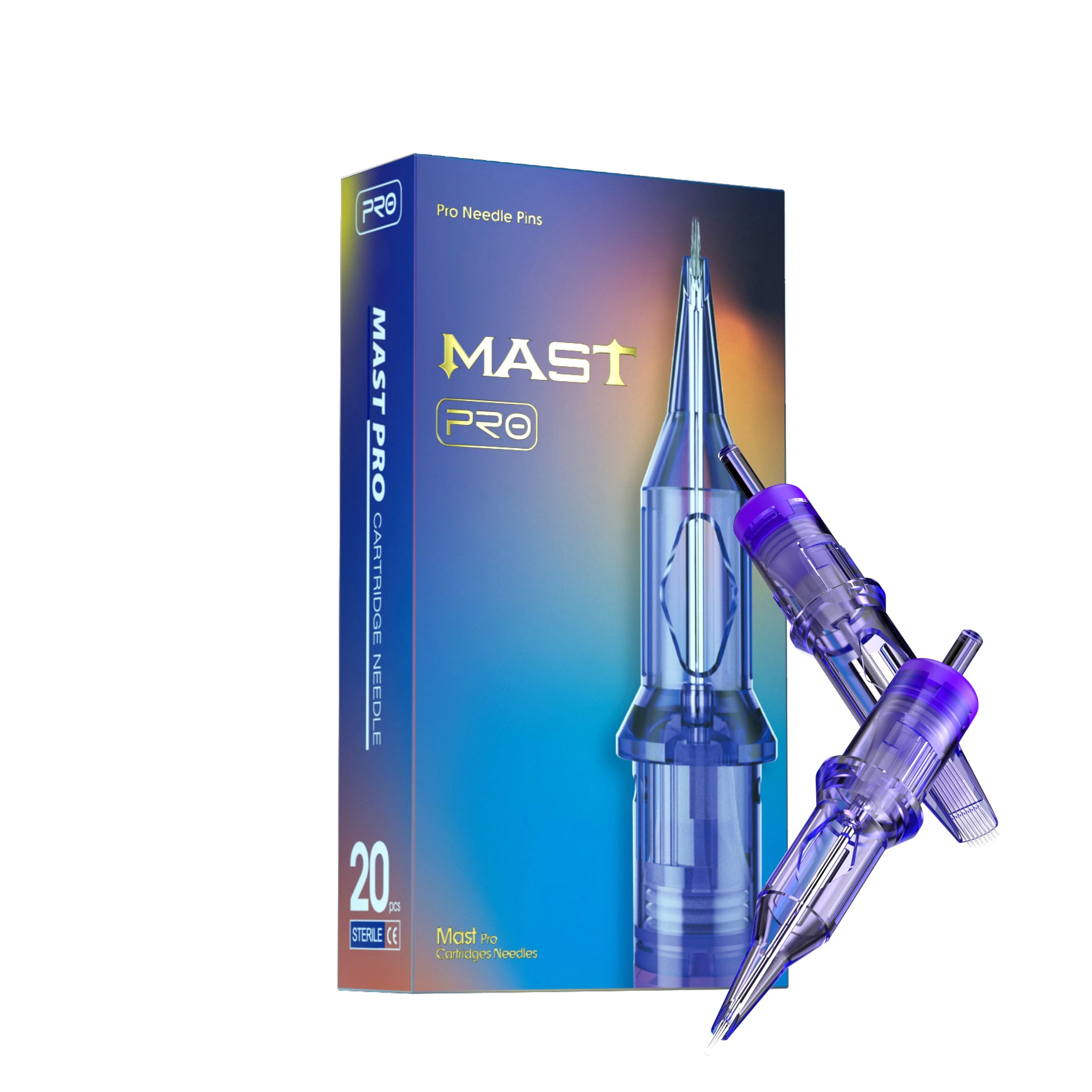 Mast Pro Tattoo Cartridges Needles 0.35MM Round Liner- Box of 20