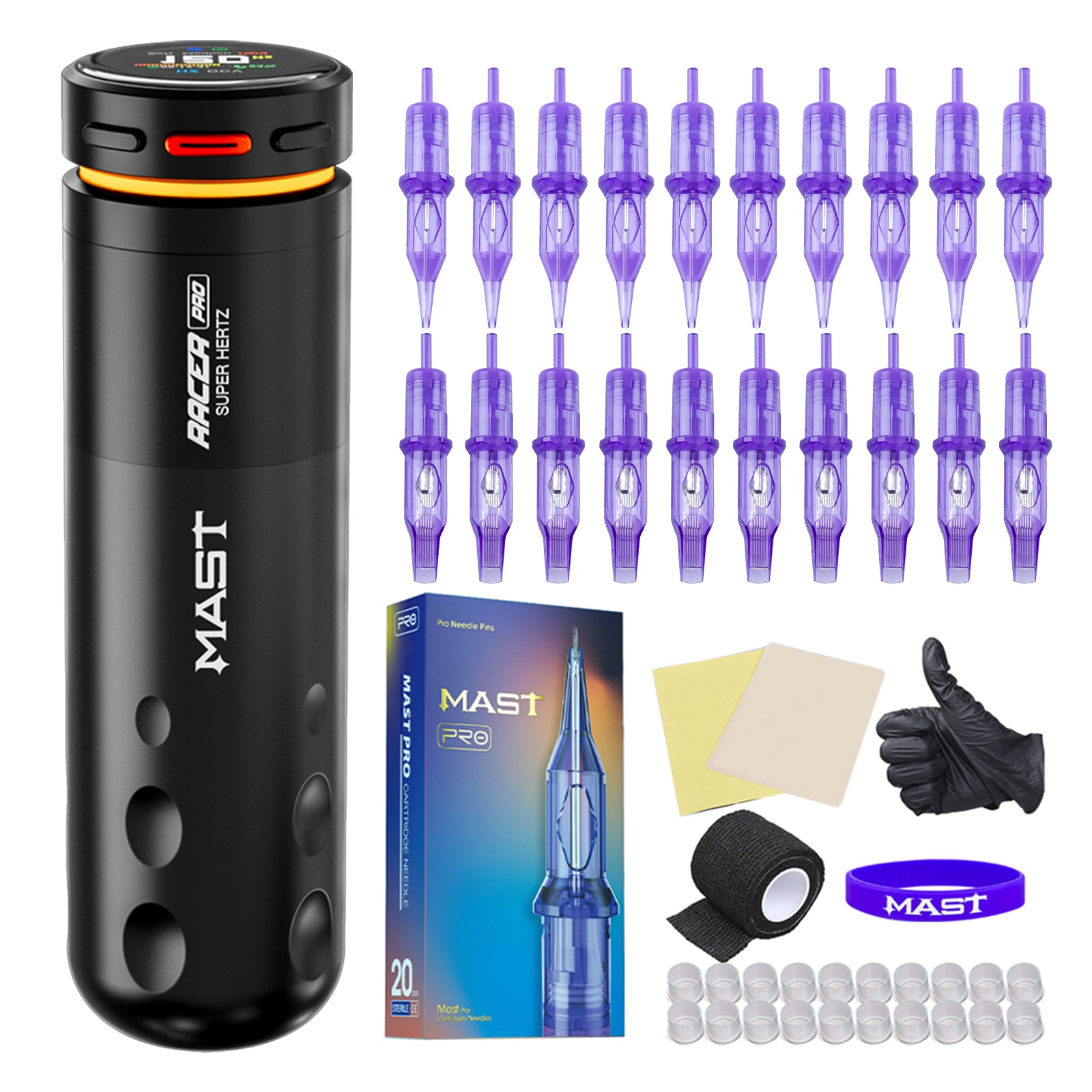 その他 Mast Pro Ride Tattoo machine Wireless Tattoo Pen Machine Burshless Motor with 4.0MM Stroke