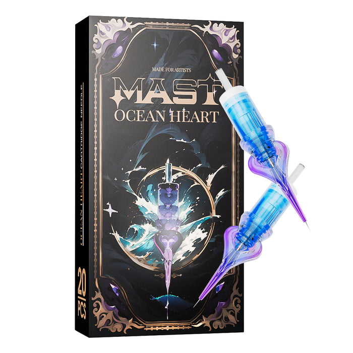 Caja de cartuchos de tatuajes de Heart Mast Ocean de 20 piezas