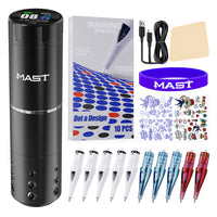 Dragonhawk Mast A1 Wireless Tattoo Pen Machine with 3.5MM Stroke Kit - Dragonhawktattoos