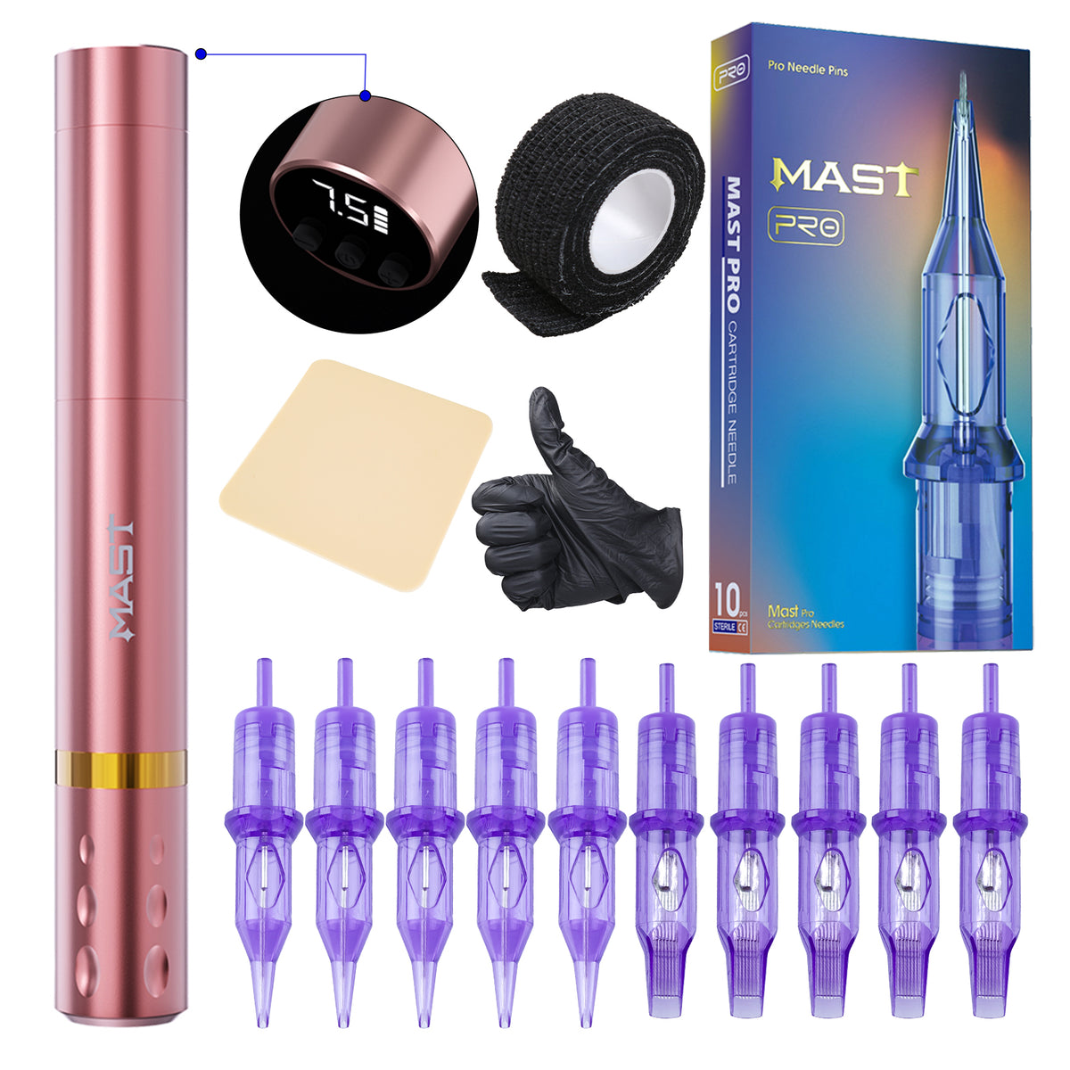 Mast Tour Fly Wireless Tattoo Pen Machine Kit - Dragonhawktattoos