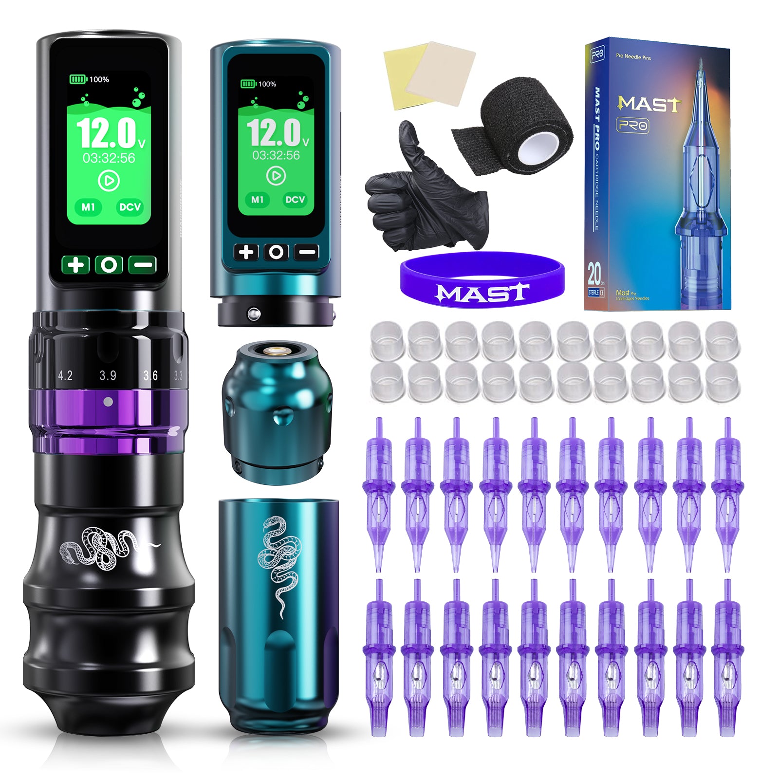 Dragonhawk Fold Pro Year of Snake Edition Wireless Tattoo Machine Pen