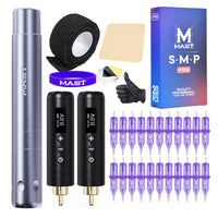 Mast Tour Air Wireless Tattoo Machine Kit with Two Batteries - Dragonhawktattoos