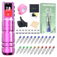 Dragonhawk A3 Pro Wireless Tattoo Pen Machine Kit - Dragonhawktattoos