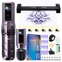 Mast Tattoo Fold2 Pro Wireless Pen Machine Kit with A4 Printer