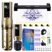 Mast Tattoo Fold2 Pro Wireless Pen Machine Kit with A4 Printer
