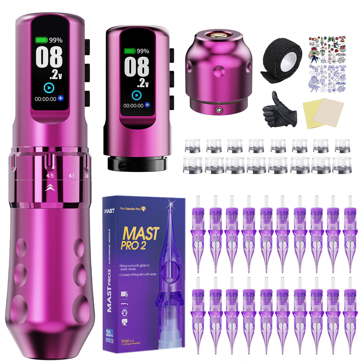 Mast Flip4 Pro Machine Pen Wireless Professional Bundle - Dragonhawktattoos