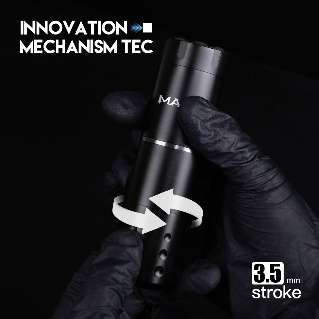 Mast A1  Pro New Generation Wireless Tattoo Pen Machine with 3.5MM Stroke - Dragonhawktattoos