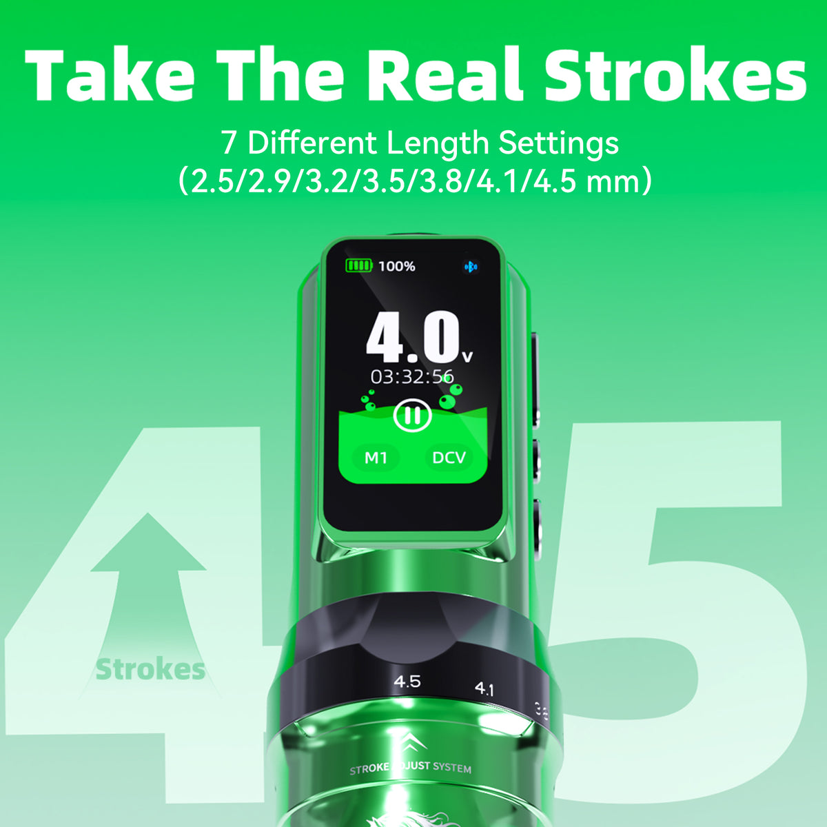 Mast Fold Pro Year of the Horse Edition Wireless Tattoo Pen Machine  2.5-4.5mm 7 Adjustable Strokes