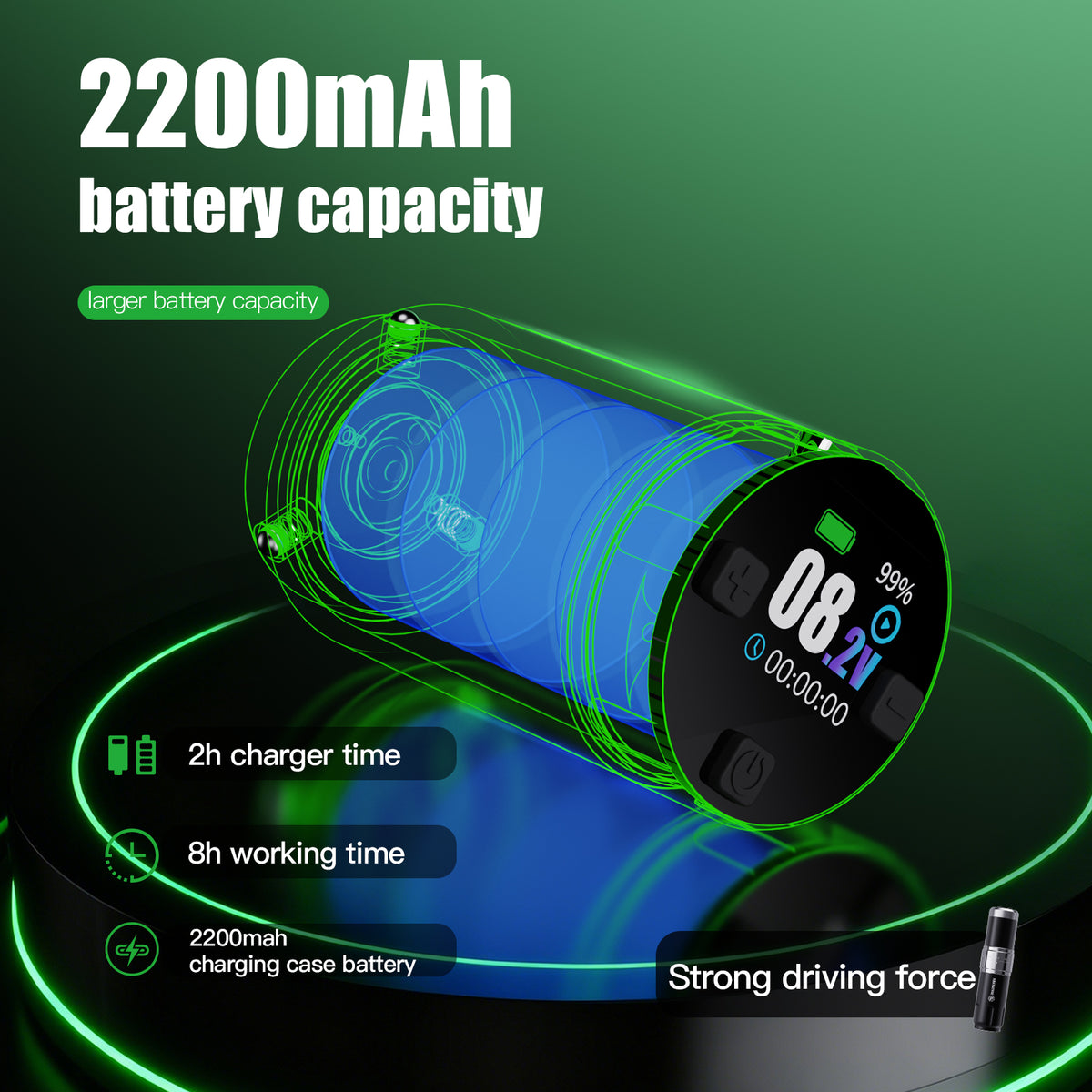 Dragonhawk L2 Pro Wireless Tattoo Pen Machine - Dragonhawktattoos