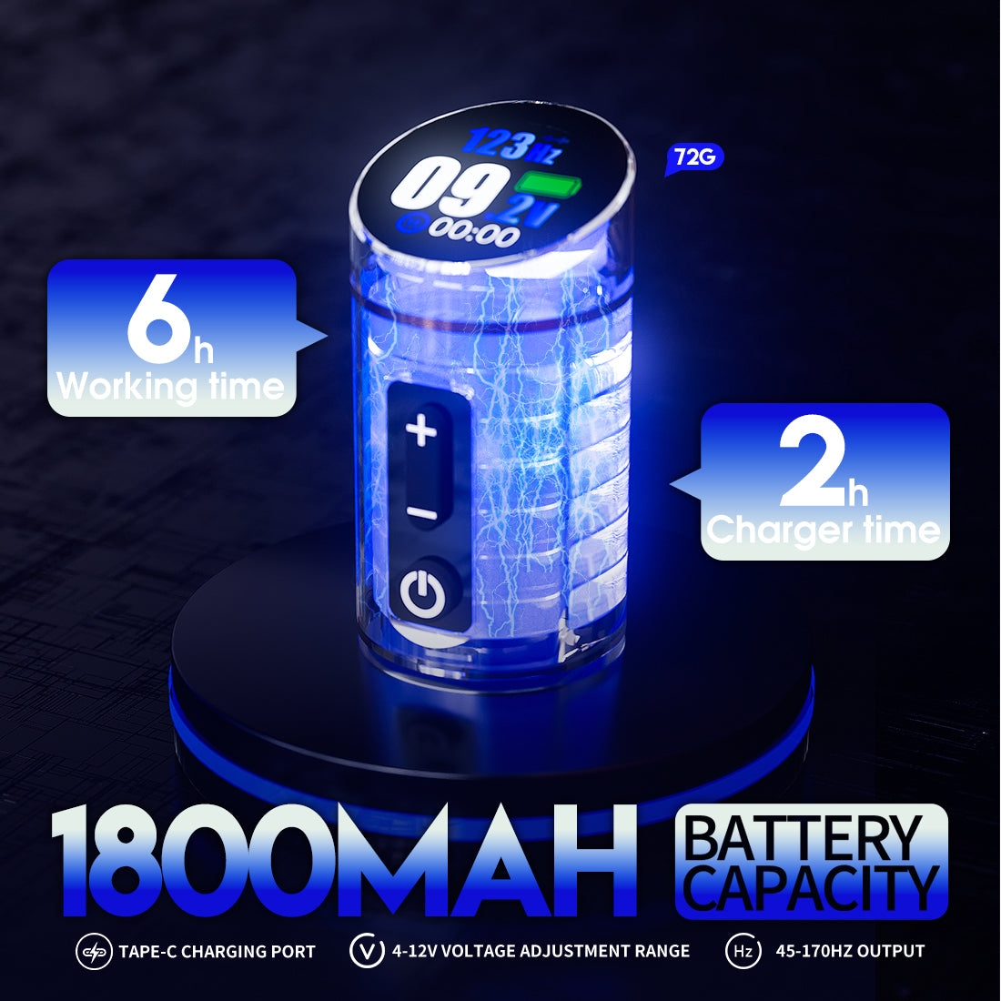 Mast Flip3 Wireless Tattoo Pen machine with 2 Batteries - Dragonhawktattoos