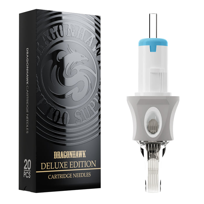 Dragonhawk Glide Extra Smooth Tattoo Cartridges 0.35MM Magnum 5MM Taper- Box of 20 - Dragonhawktattoos
