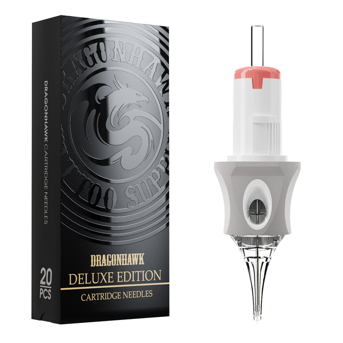 Dragonhawk Glide Extra Smooth Tattoo Cartridges 0.35MM Round Shader- Box of 20 - Dragonhawktattoos