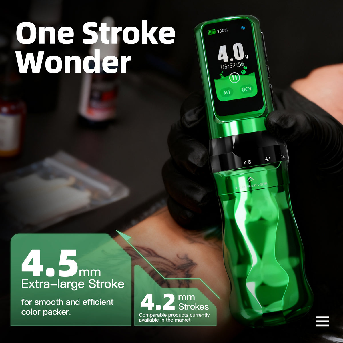 Mast Fold Pro Year of the Horse Edition Wireless Tattoo Pen Machine  2.5-4.5mm 7 Adjustable Strokes