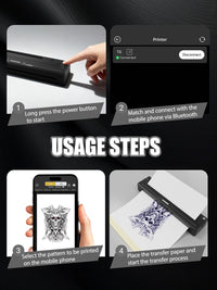 Dragonhawk A4 Wireless Thermal Tattoo Stencil Printer Machine Portable Tattoo Printer