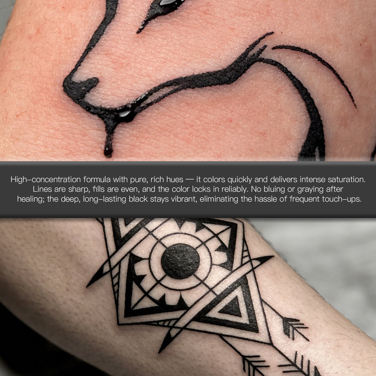 Radiant Tattoo Ink Black / White / Gray Tricolor Series 1OZ - Dragonhawktattoos