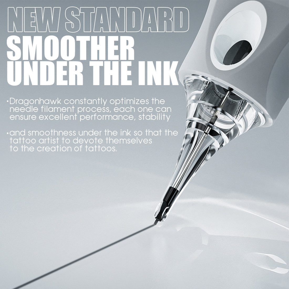Dragonhawk Glide Extra Smooth Tattoo Cartridges 0.3MM Round Magnum- Box of 20