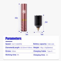 Dragonhawk S6 Pro Tattoo Pen Wireless Battery Kits