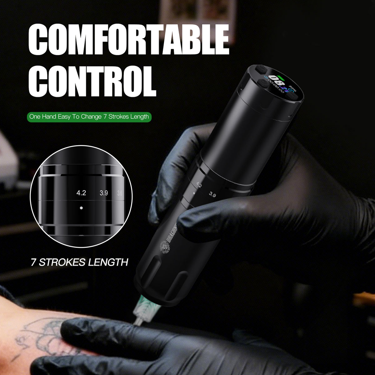 Dragonhawk L2 Pro Wireless Tattoo Pen Machine - Dragonhawktattoos
