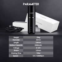 Mast A1  Pro New Generation Wireless Tattoo Pen Machine with 3.5MM Stroke - Dragonhawktattoos