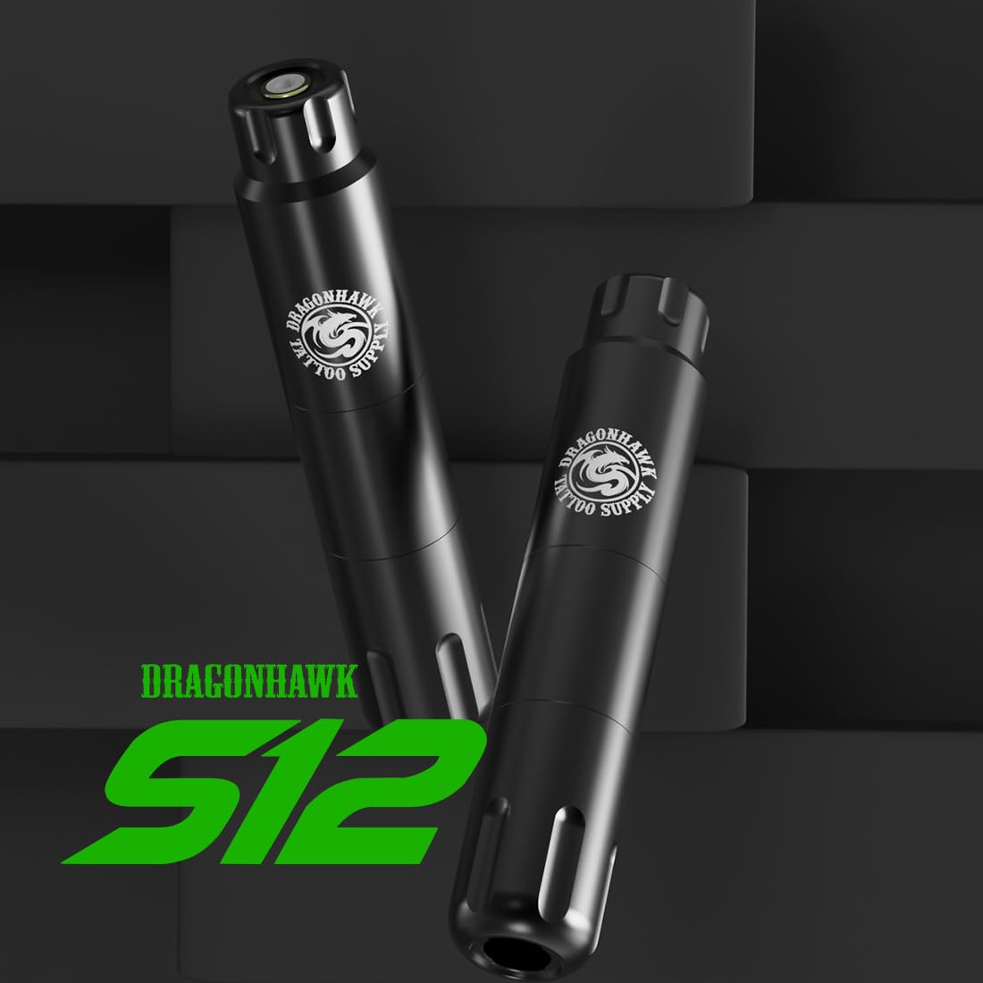 Dragonhawk S12 Beginner Wireless Tattoo Pen Machine Kit 2 Batteries