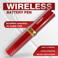 Mast P10 Pro Tattoo Pen trådløst batterisæt med 3,0 mm slaglængde