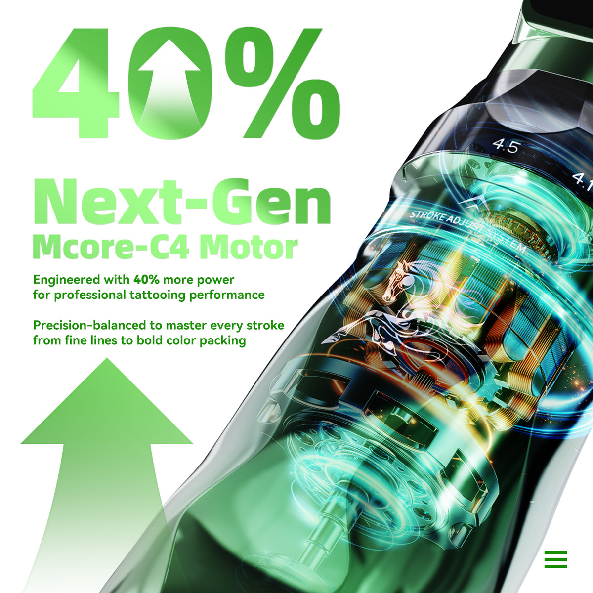 Mast Fold Pro Year of the Horse Edition Wireless Tattoo Pen Machine  2.5-4.5mm 7 Adjustable Strokes