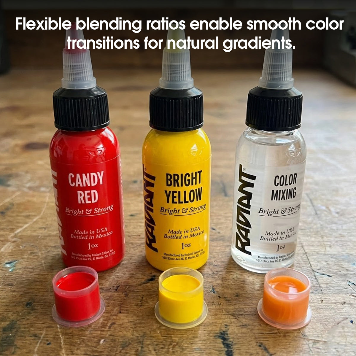 Radiant Tattoo Color Mixing Solution Color 1OZ - Dragonhawktattoos