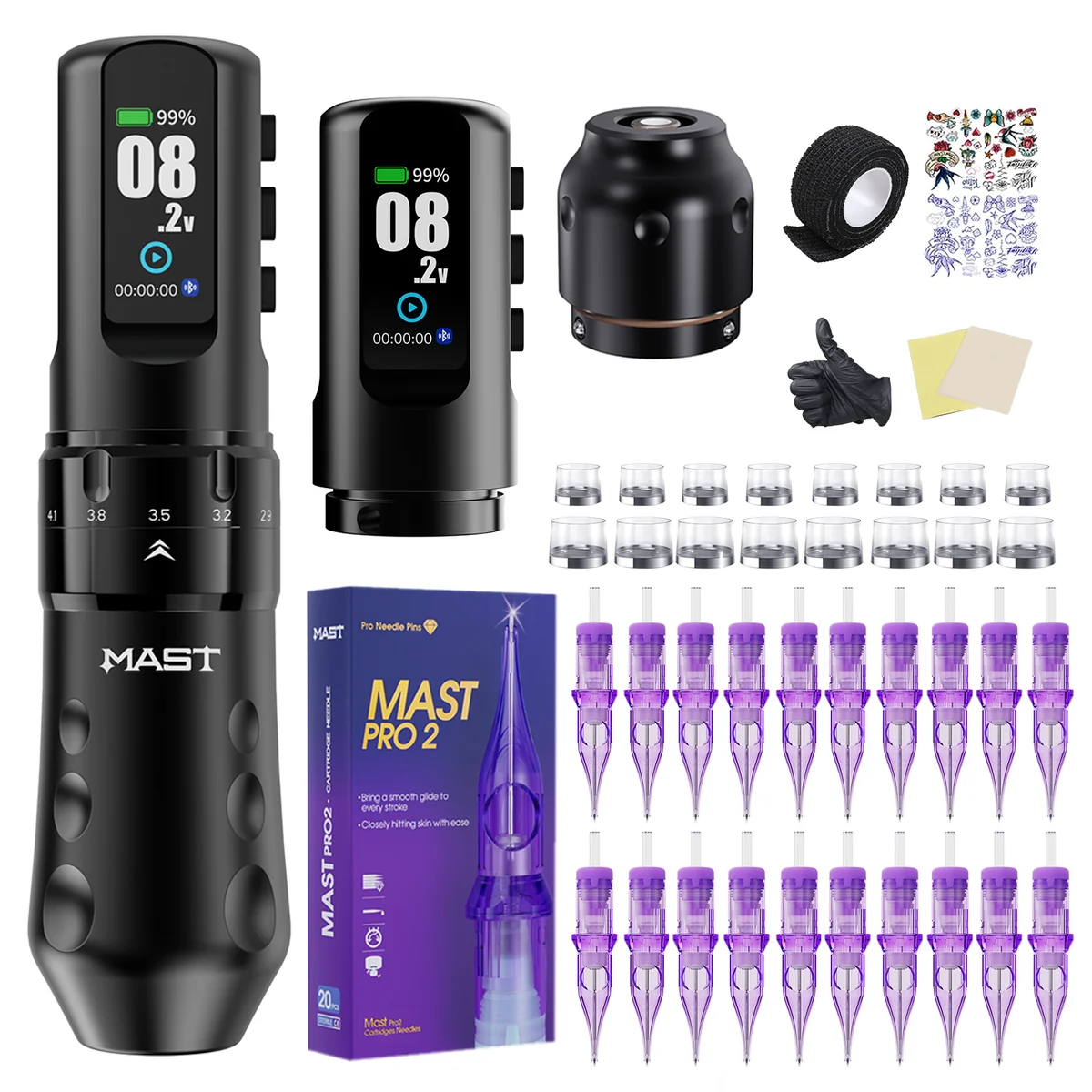 Mast Flip4 Pro Machine Pen Wireless Professional Bundle - Dragonhawktattoos