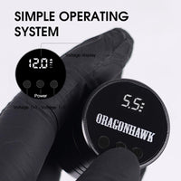 Dragonhawk Atom Rotary Pen Tattoo Machine set con inchiostro