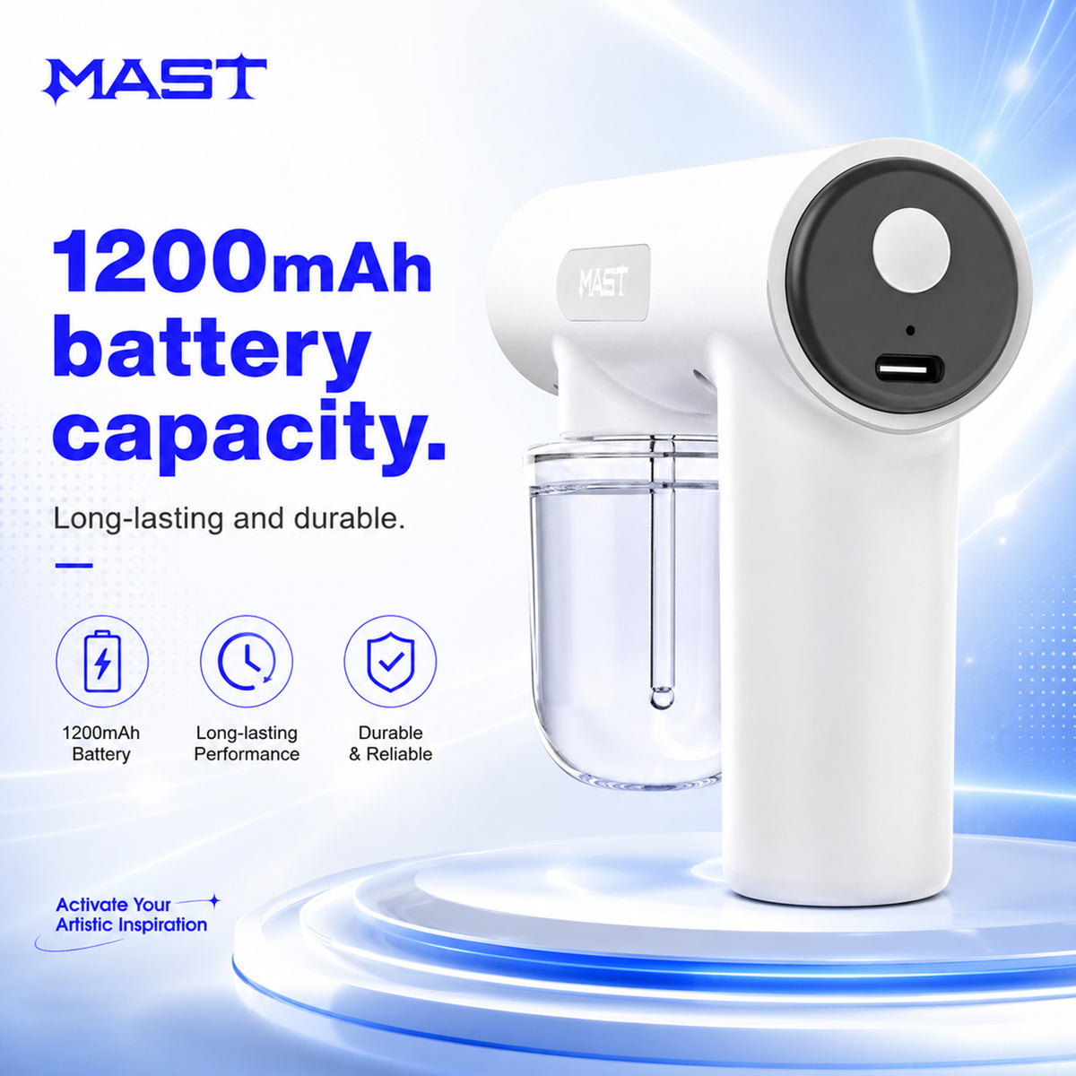 MAST Mini desinfektionssprøjtepistol Professionel rengøring & Sanitært arbejdsflowværktøj