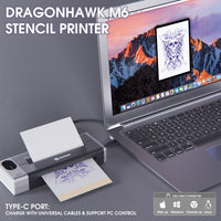 Dragonhawk M6 Wireless Tattoo Stencil Printer Portable Tattoo Printer - Dragonhawktattoos