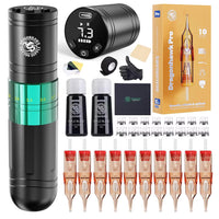 Dragonhawk A2 Kit da tatuaggio wireless con 2 batterie