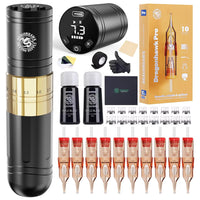 Dragonhawk A2 Kit da tatuaggio wireless con 2 batterie