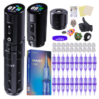 Mast Flip3 Wireless Tattoo Machine Pen Professional Bundle - Dragonhawktattoos