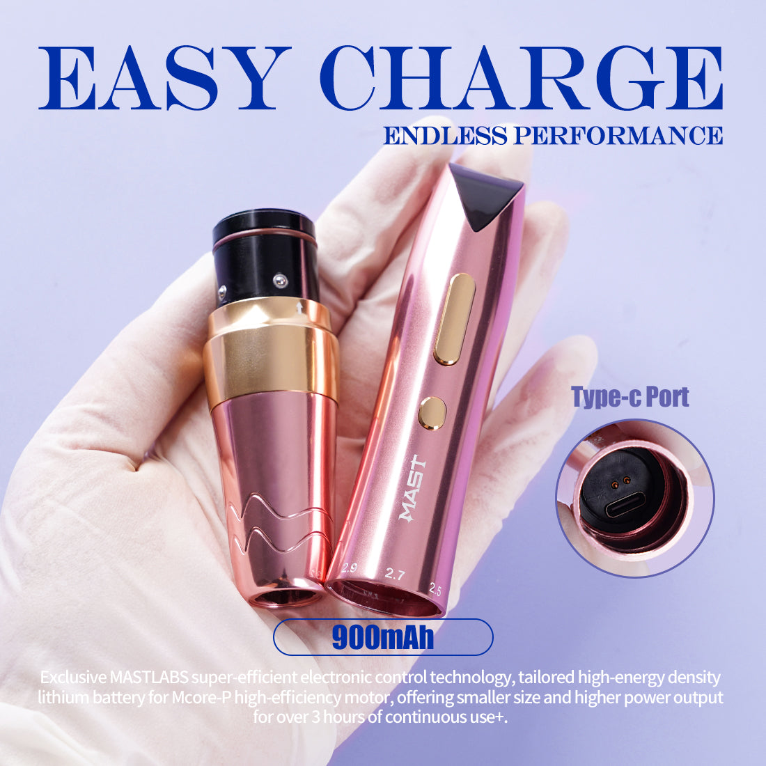 Original Battery / RCA Adapter for MAST P60 Wireless Tattoo Pen Machin