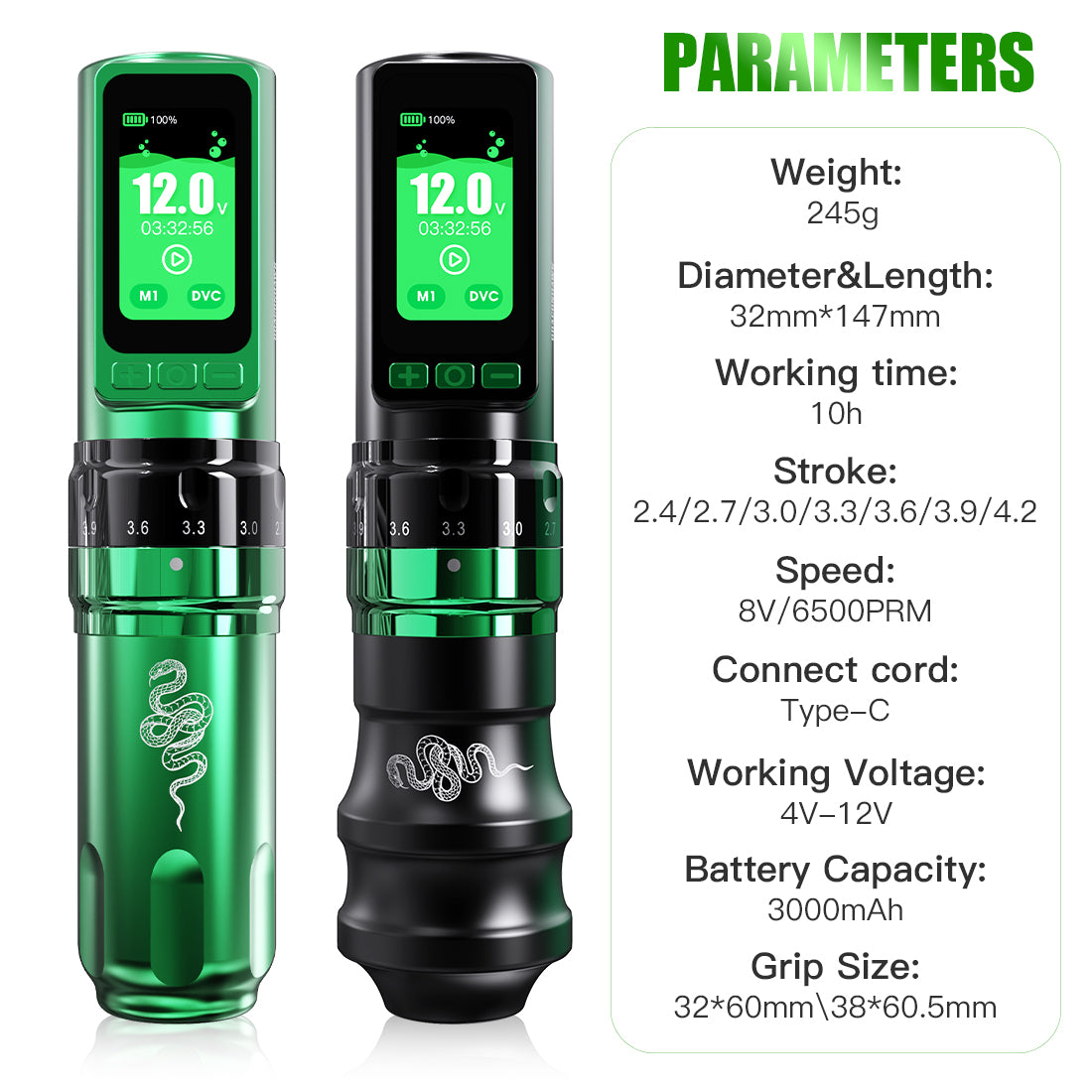 Dragonhawk Fold Pro Year of Snake Edition Wireless Tattoo