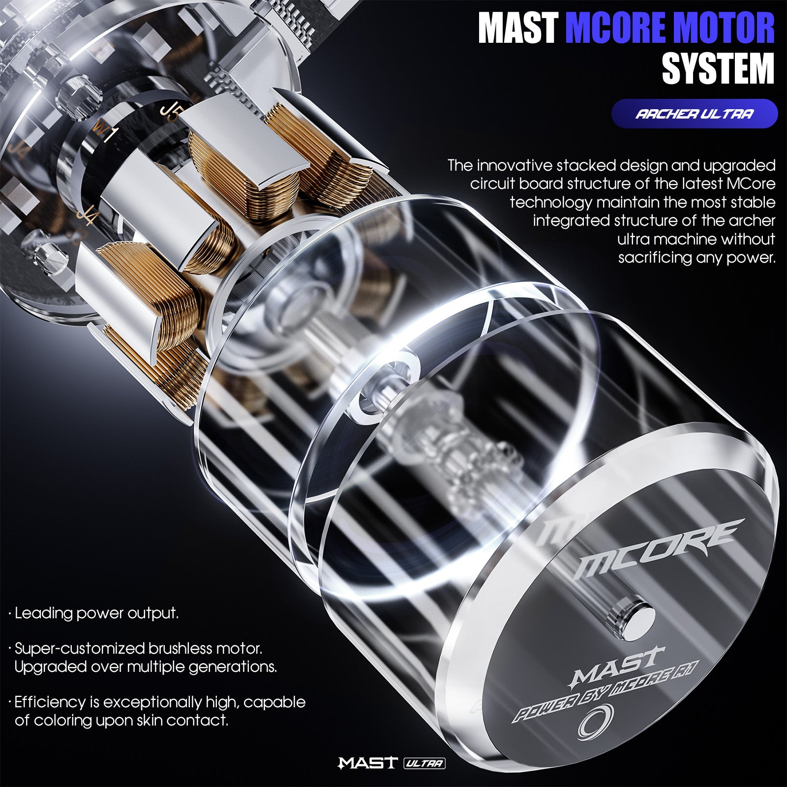 Master Machine de tatuaje inalámbrico de Mast Archer Ultra Smart Bluet