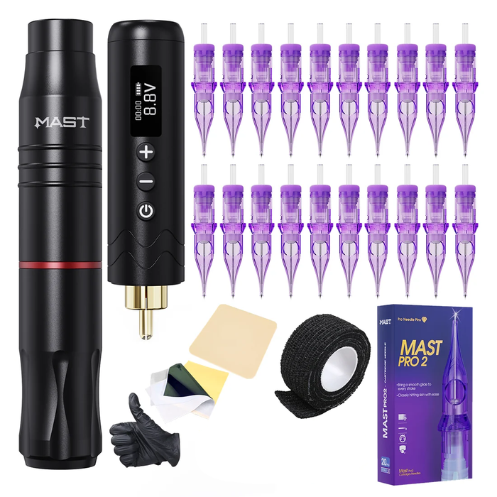 Mast Tour2 Tattoo Batteries Kit Wireless Tattoo Pen Machine - Dragonhawktattoos
