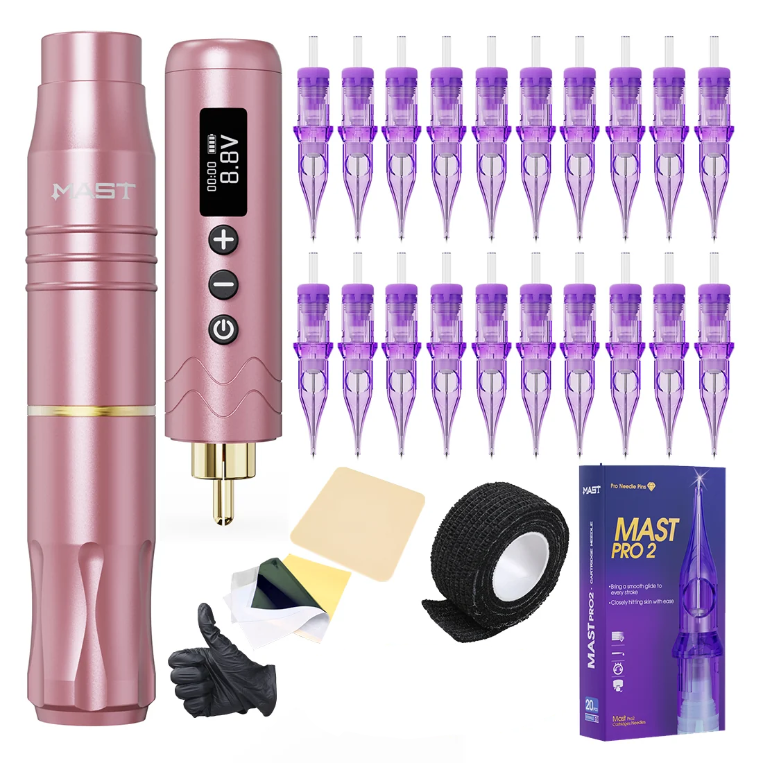 Mast Tour2 Tattoo Batteries Kit Wireless Tattoo Pen Machine - Dragonhawktattoos