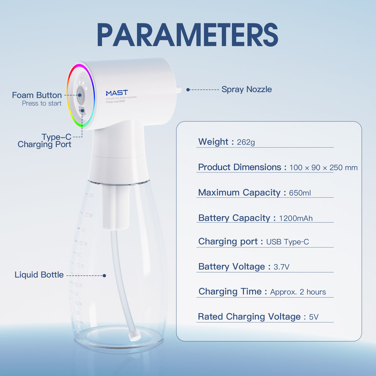 MAST Foam Machine Professional Cleaning & Sanitary Workflow Tool - Dragonhawktattoos