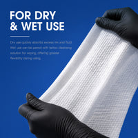 MAST Lint‑Free Disposable Tattoo Non‑Woven Wipes, Dry & Wet Use for Tattoo Cleaning