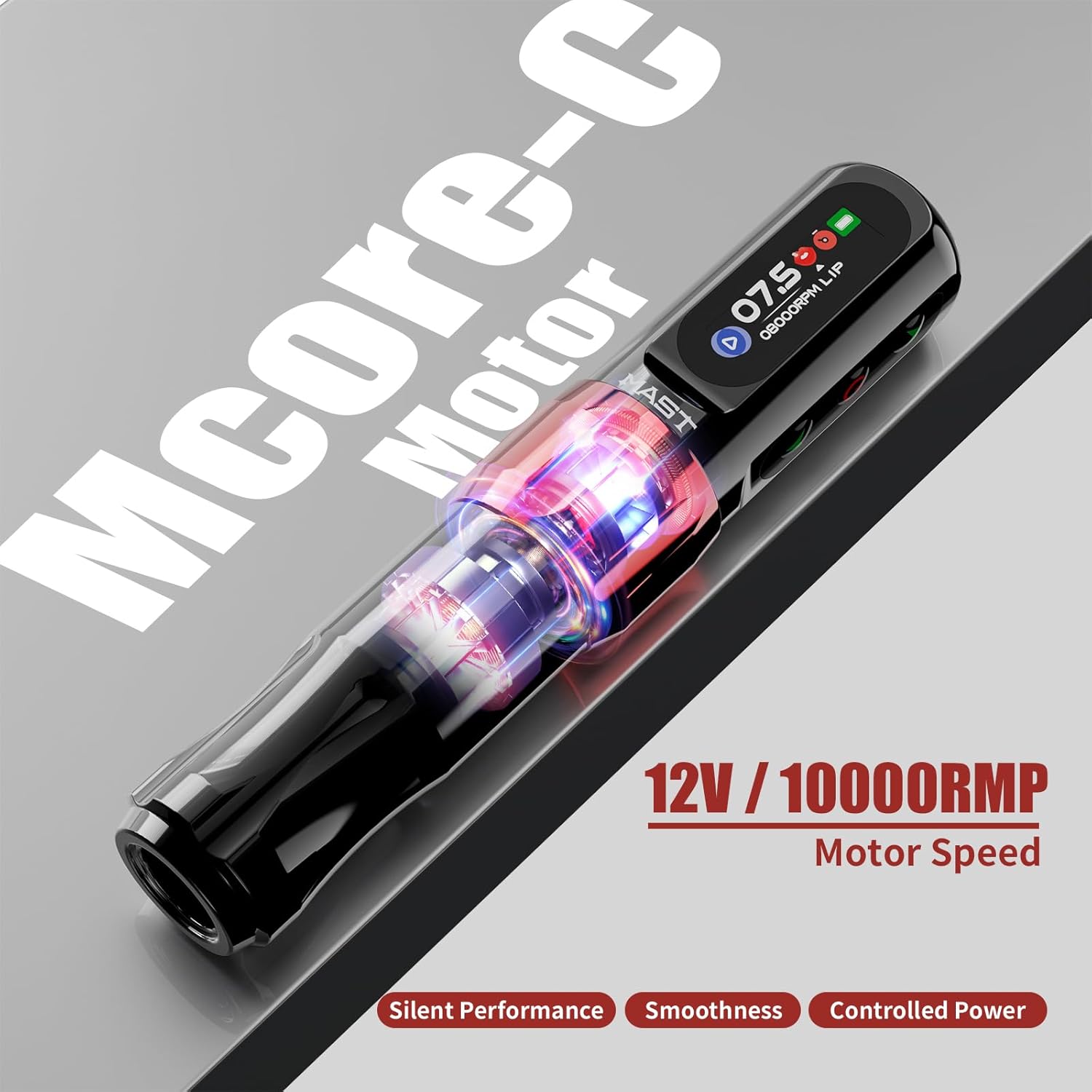 Mast Tattoo Tour2 Pro ワイヤレス タトゥーマシンペン 3.5mm débattement