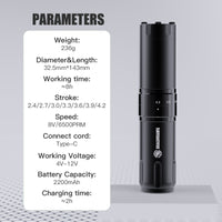 Dragonhawk L2 Pro Wireless Tattoo Pen Machine - Dragonhawktattoos